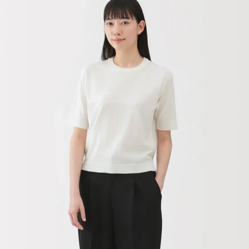 Women's High Twisted Half Sleeve Sweater