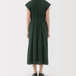 Women's High Twisted Veil French Sleeve Dress