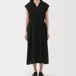 Women's High Twisted Veil French Sleeve Dress