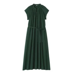 Women's High Twisted Veil French Sleeve Dress