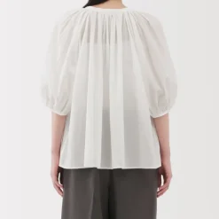 Women's High Twisted Veil Short Sleeve Blouse
