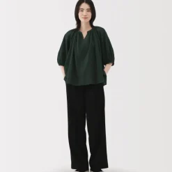 Women's High Twisted Veil Short Sleeve Blouse
