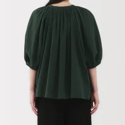 Women's High Twisted Veil Short Sleeve Blouse