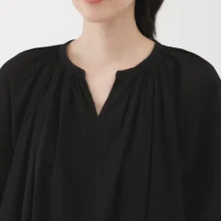Women's High Twisted Veil Short Sleeve Blouse