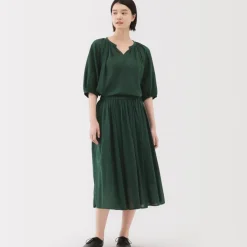Women's High Twisted Veil Gathered Skirt