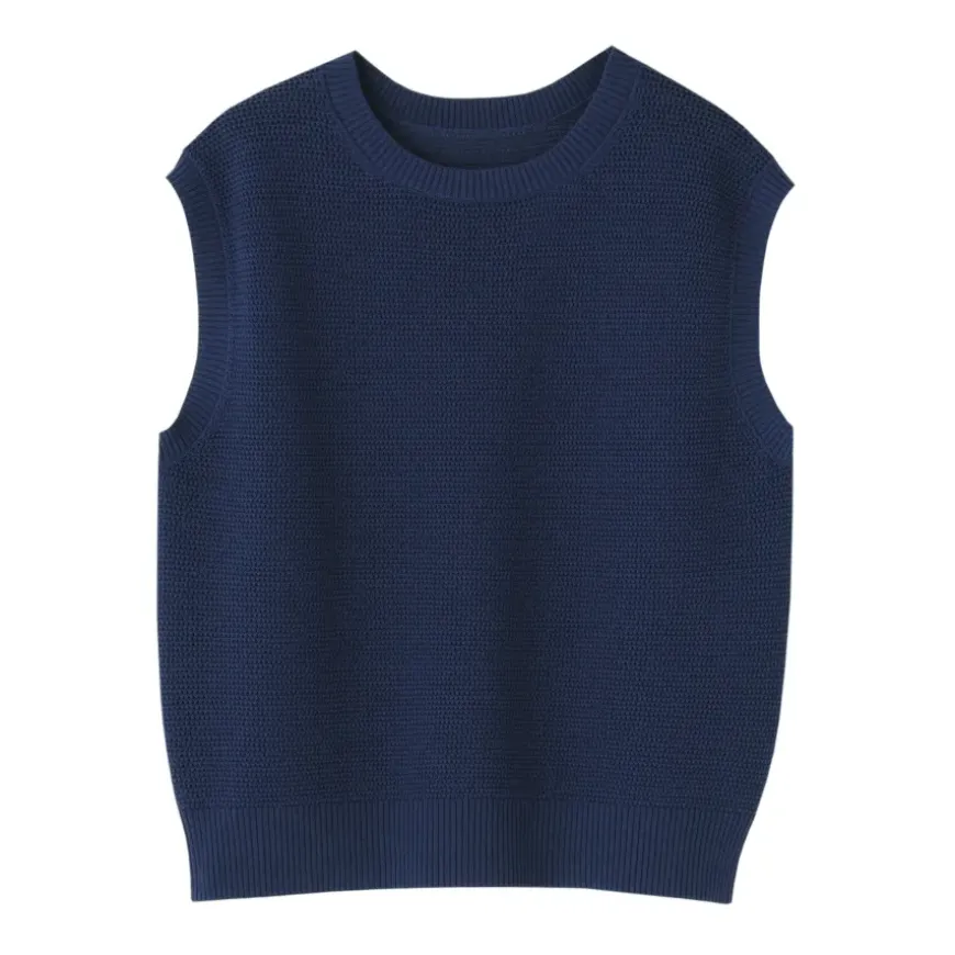 Women's High Twisted Yarn Mesh French Sleeve Sweater
