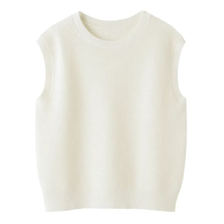 Women's High Twisted Yarn Mesh French Sleeve Sweater