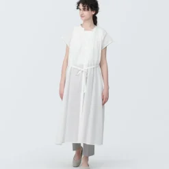 Women's High-Twist Veil French Sleeve Dress