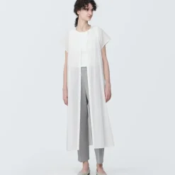 Women's High-Twist Veil French Sleeve Dress