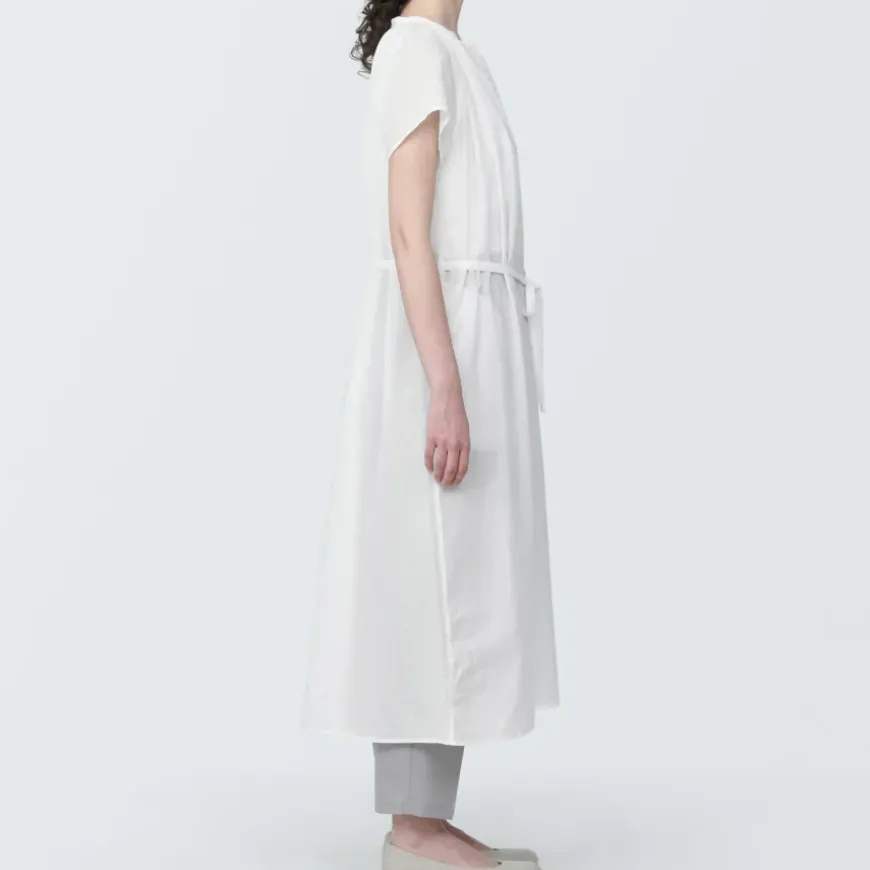 Women's High-Twist Veil French Sleeve Dress