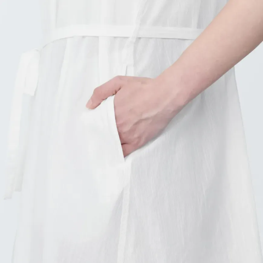 Women's High-Twist Veil French Sleeve Dress