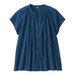 Women's High-Twist Veil French Sleeve Blouse