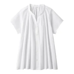 Women's High-Twist Veil French Sleeve Blouse