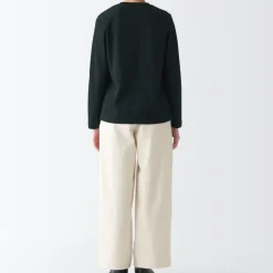 Women's Interlock Knit Crew Neck Long Sleeve T-Shirt