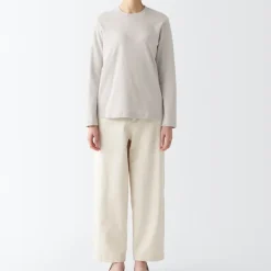 Women's Interlock Knit Crew Neck Long Sleeve T-Shirt