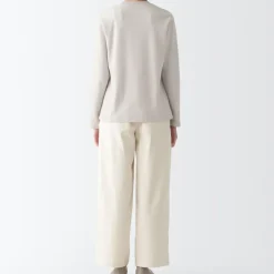 Women's Interlock Knit Crew Neck Long Sleeve T-Shirt