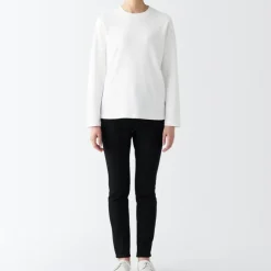 Women's Interlock Knit Crew Neck Long Sleeve T-Shirt