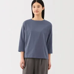 Women's Jersey Boat Neck 3/4 Sleeve T-Shirt