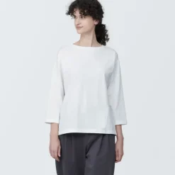 Women's Jersey Boat Neck 3/4 Sleeve T-Shirt