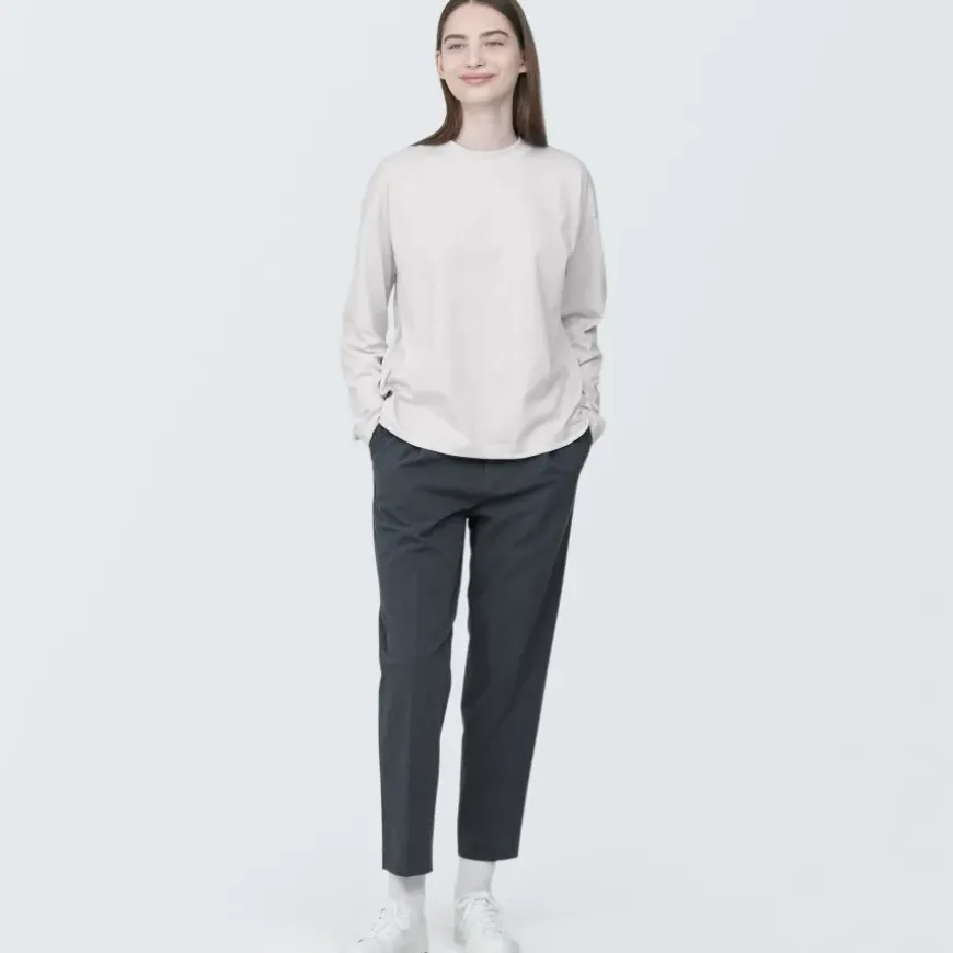 Women's Jersey Crew Neck Long Sleeve T-Shirt