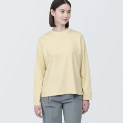 Women's Jersey Crew Neck Long Sleeve T-Shirt