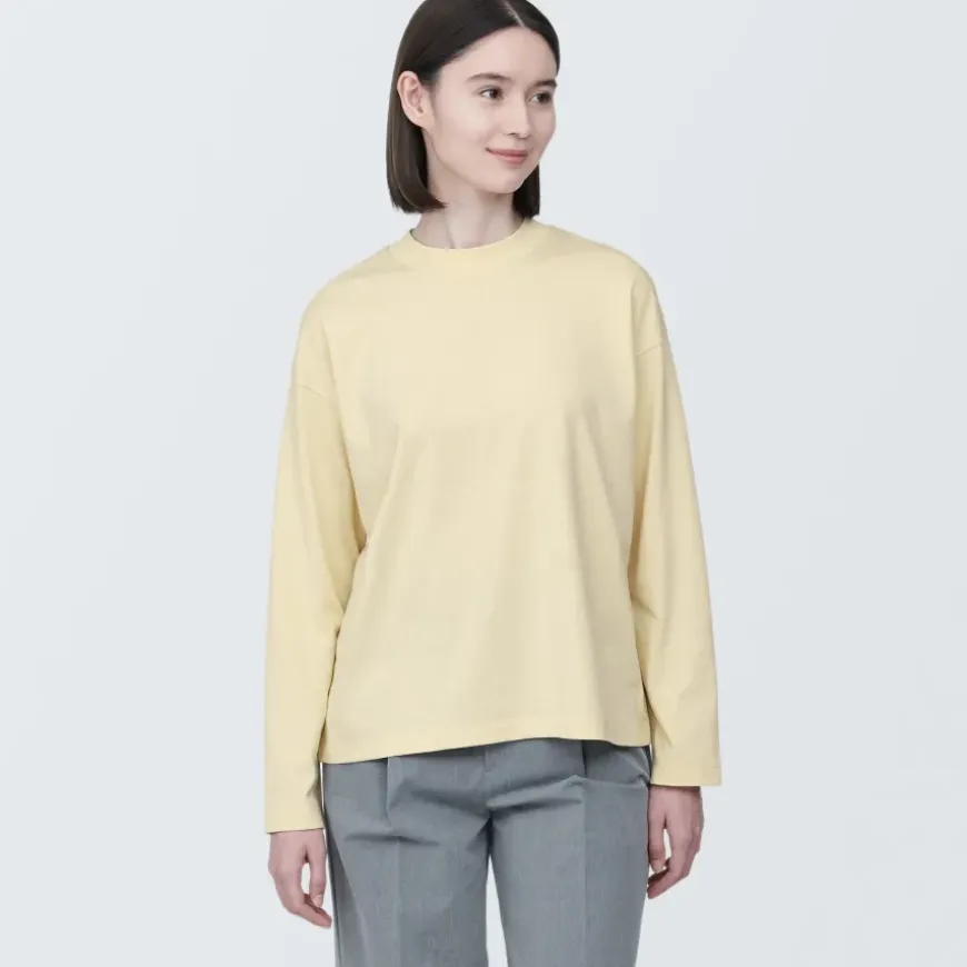 Women's Jersey Crew Neck Long Sleeve T-Shirt