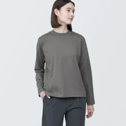 Women's Jersey Crew Neck Long Sleeve T-Shirt