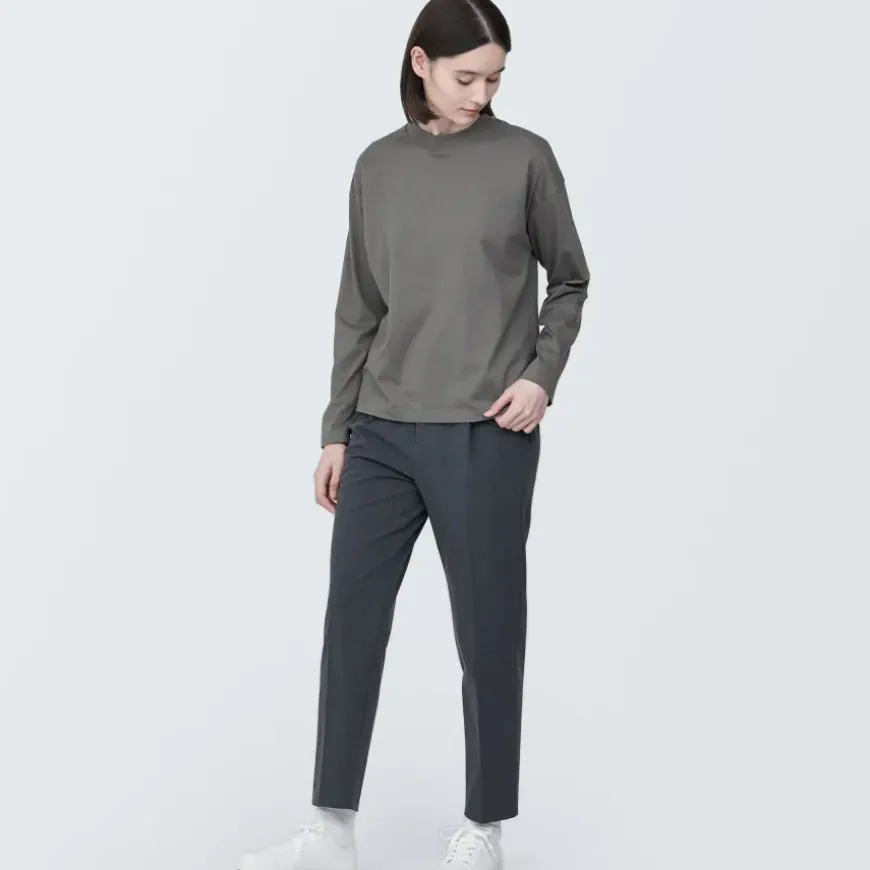 Women's Jersey Crew Neck Long Sleeve T-Shirt