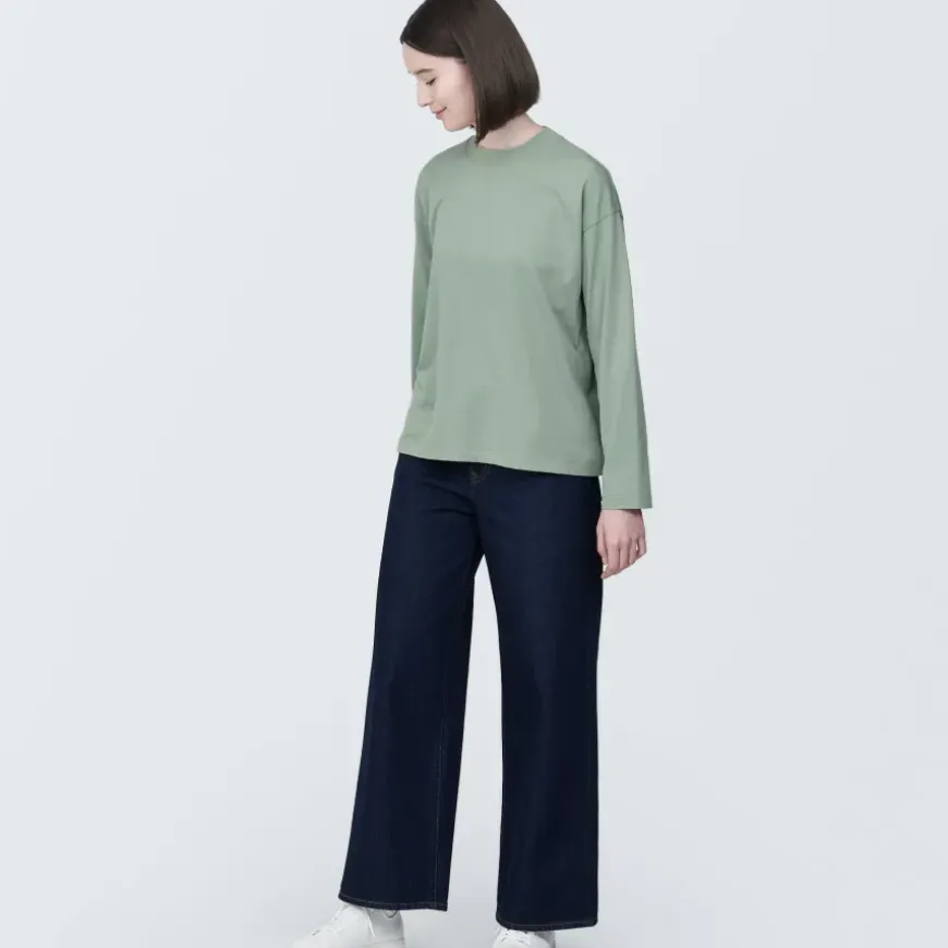 Women's Jersey Crew Neck Long Sleeve T-Shirt