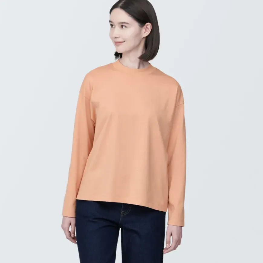 Women's Jersey Crew Neck Long Sleeve T-Shirt