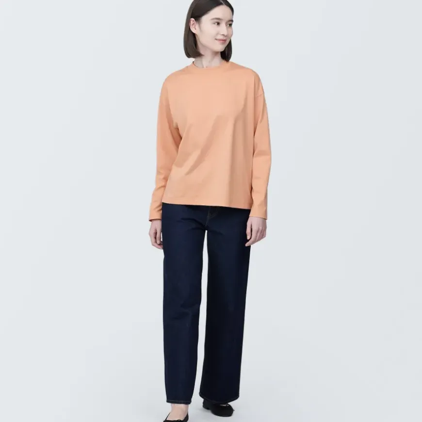 Women's Jersey Crew Neck Long Sleeve T-Shirt