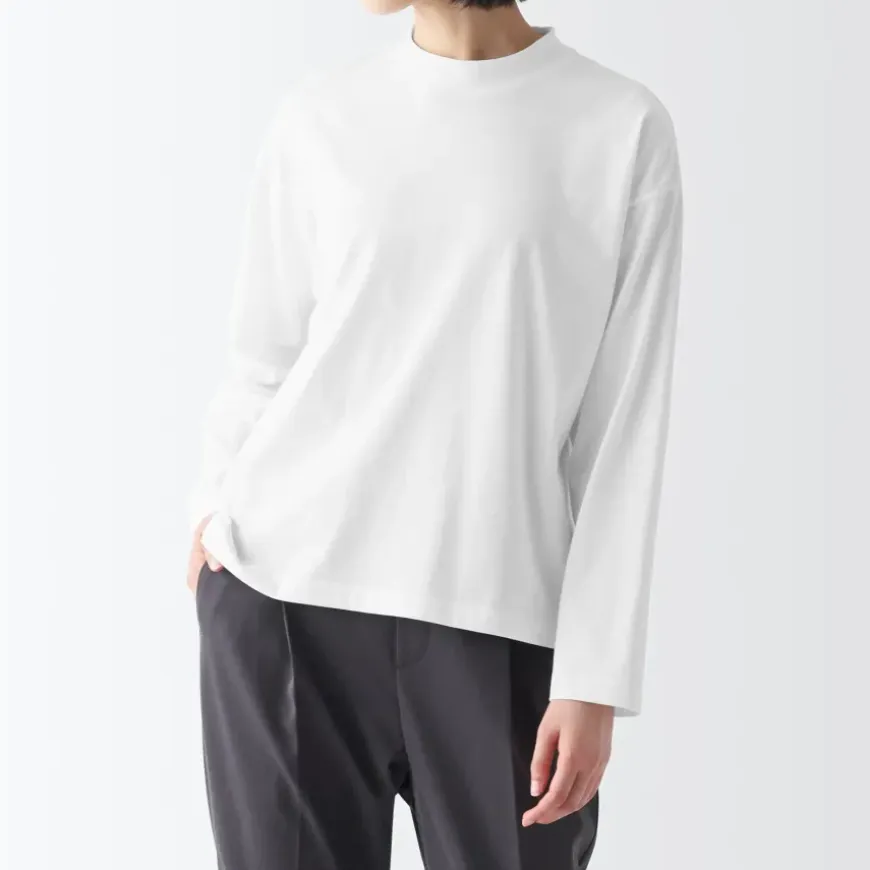 Women's Jersey Crew Neck Long Sleeve T-Shirt