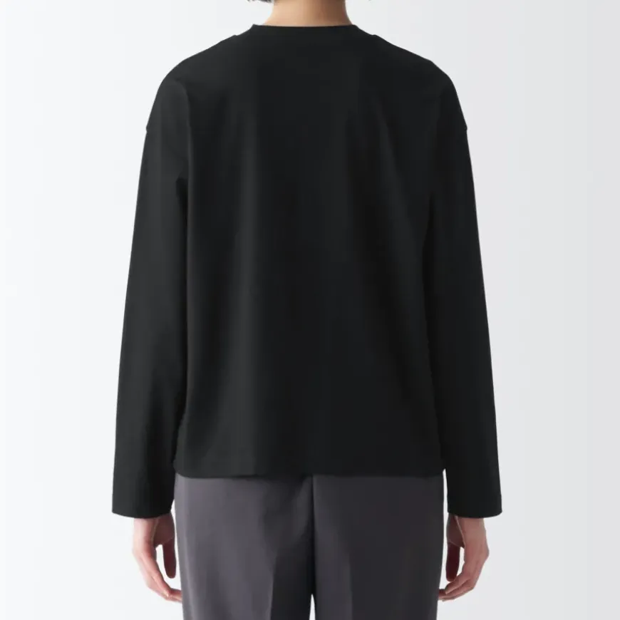 Women's Jersey Crew Neck Long Sleeve T-Shirt