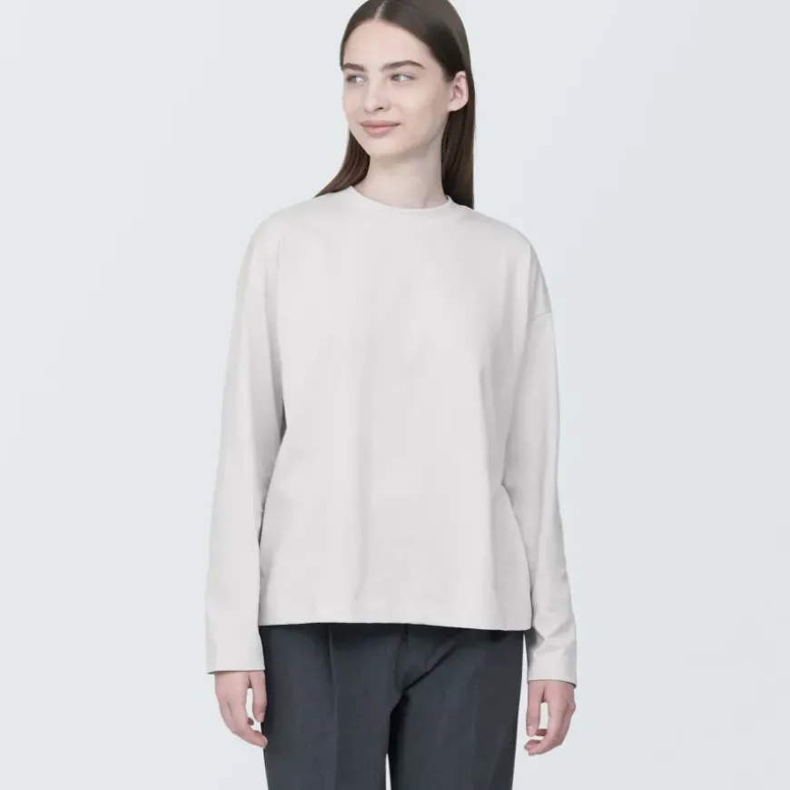 Women's Jersey Crew Neck Long Sleeve T-Shirt