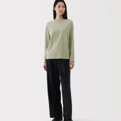 Women's Jersey Crew Neck Long Sleeve T-Shirt