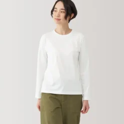 Women's Jersey Crew Neck Long Sleeve T-Shirt