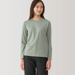 Women's Jersey Crew Neck Long Sleeve T-Shirt