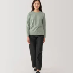 Women's Jersey Crew Neck Long Sleeve T-Shirt