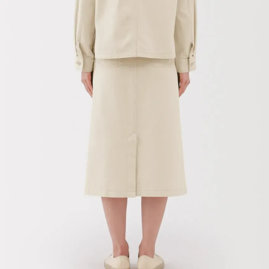 Women's Kapok Blend A-Line Skirt