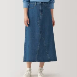 Women's Kapok Blend Denim A-Line Skirt