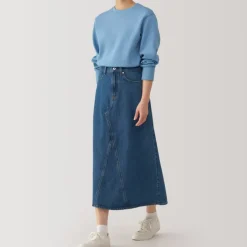 Women's Kapok Blend Denim A-Line Skirt