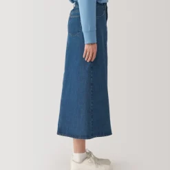 Women's Kapok Blend Denim A-Line Skirt