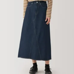 Women's Kapok Blend Denim A-Line Skirt