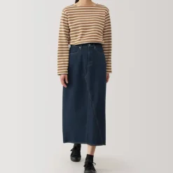 Women's Kapok Blend Denim A-Line Skirt
