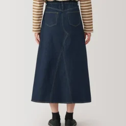 Women's Kapok Blend Denim A-Line Skirt