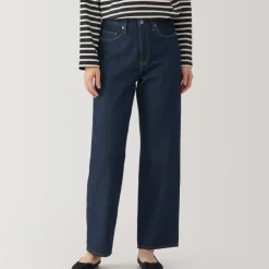 Women's Kapok Blend Denim Straight Pants