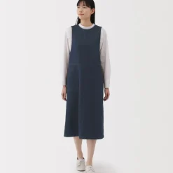Women's Kapok Blend Denim Jumper Dress