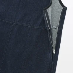 Women's Kapok Blend Denim Jumper Dress