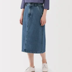 Women's Kapok Blend Denim A-Line Skirt