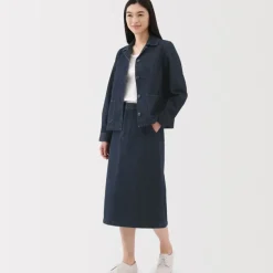 Women's Kapok Blend Denim A-Line Skirt